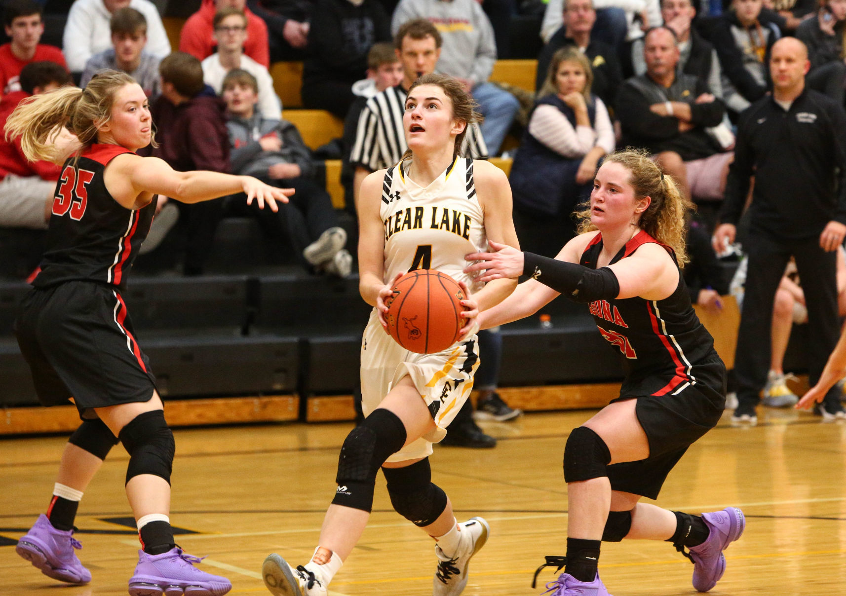 Clear Lake girls basket ball vs Algona - Faber